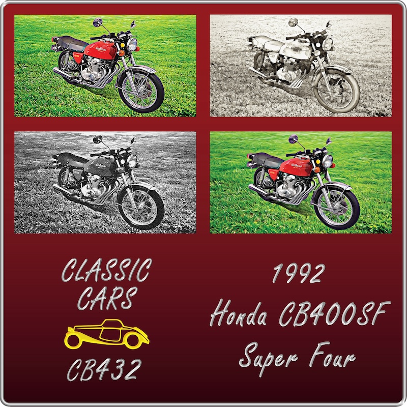 1992 Honda Dream CB400SF Super Four. Card CB432